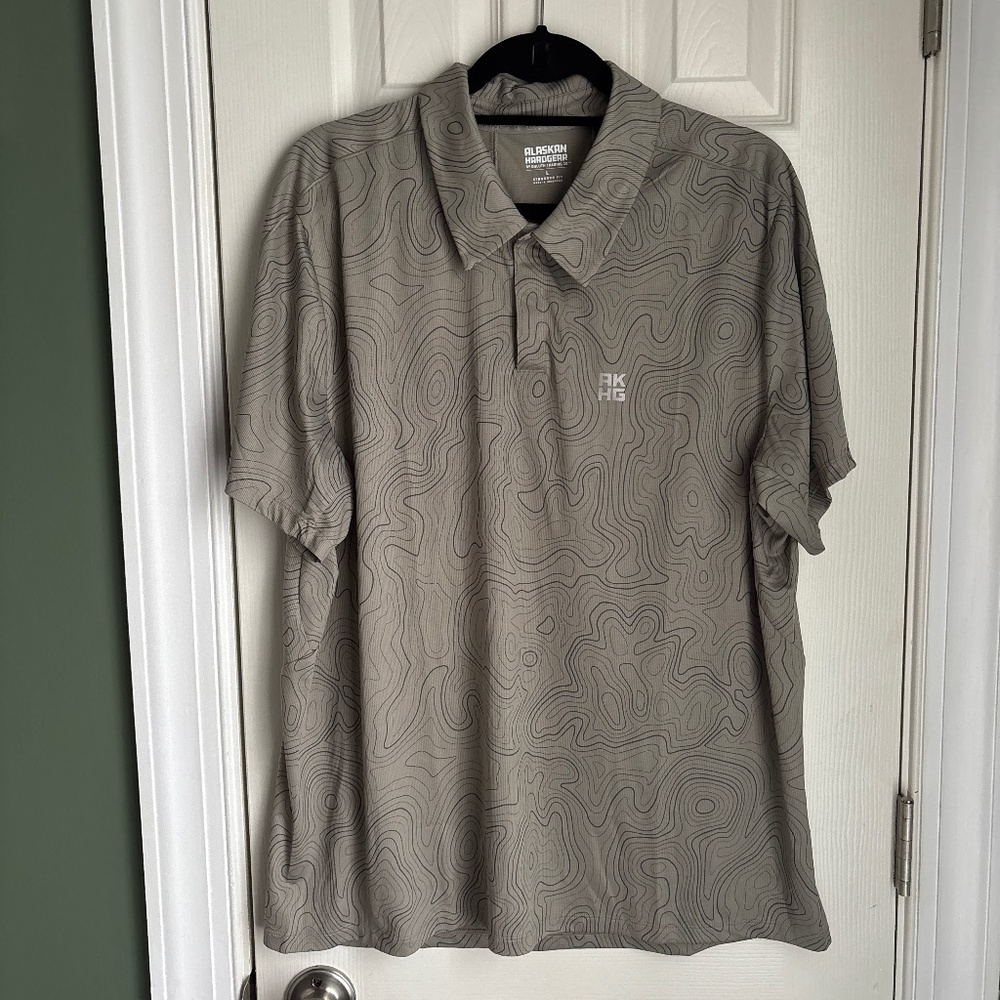 Men's Alaskan Hard Gear Topo Polo Shirt Size Large